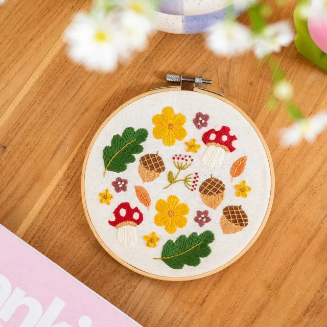 Craft Club Woodland Wonder kit broderie relaxare