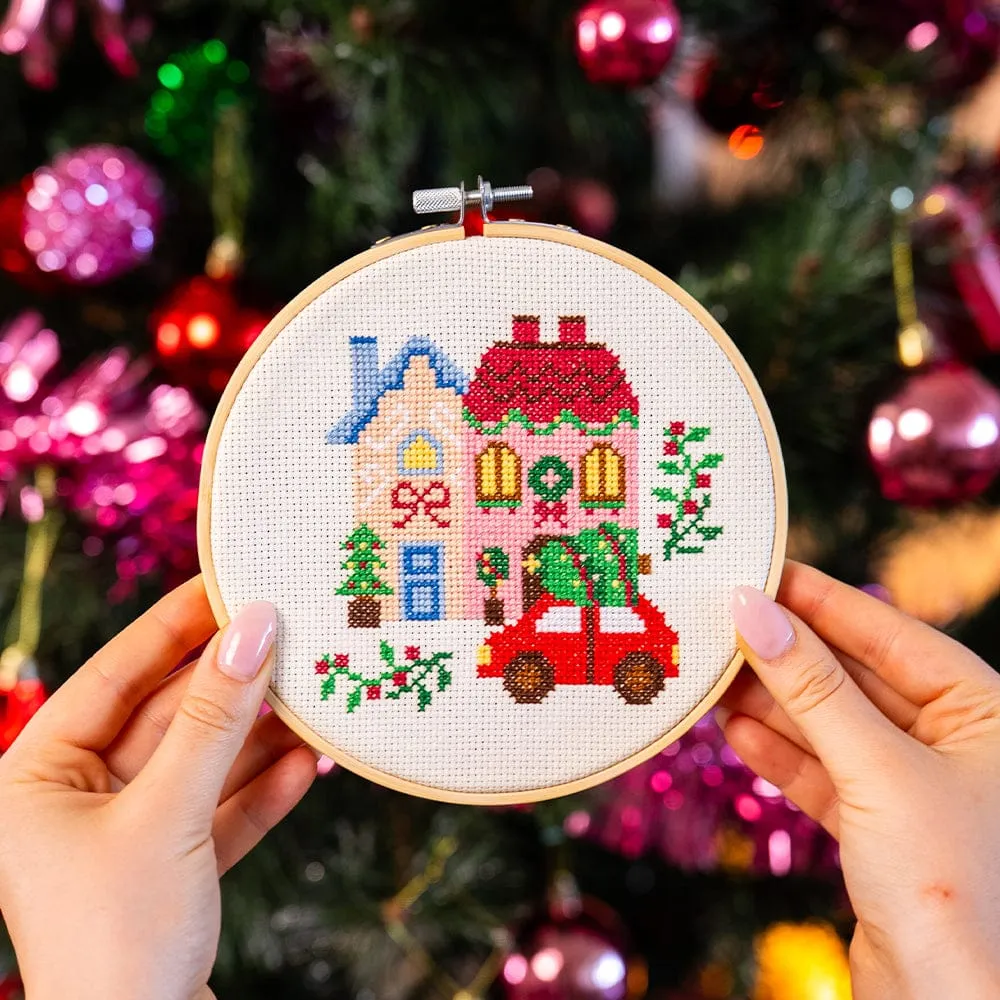 Craft Club Christmas Street kit goblen Craciun 15cm