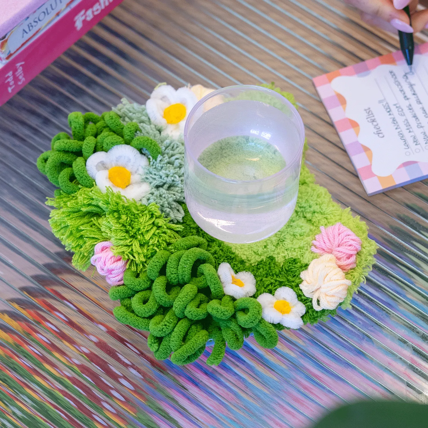 Craft Club Moss Daisy kit coaster 20x17 cm musetel