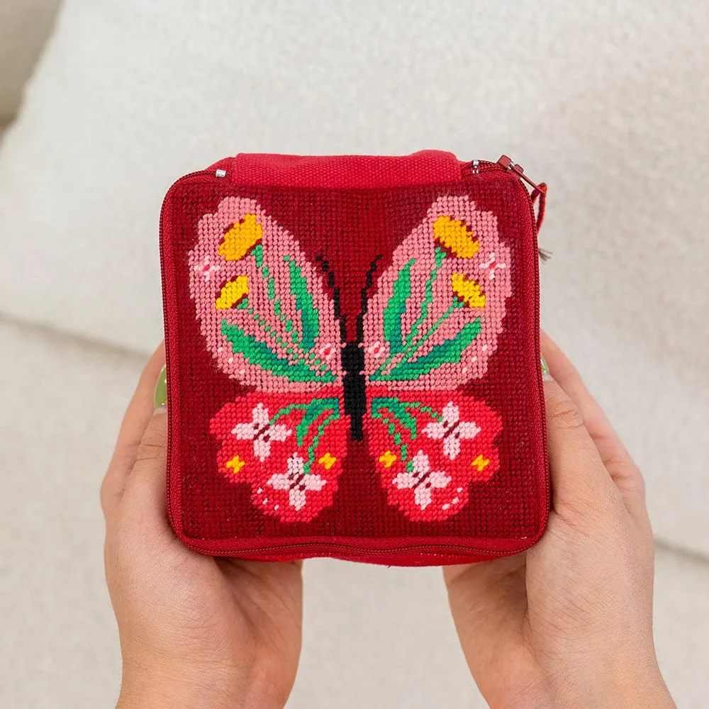 Craft Club Butterfly Bloom kit goblen etui 12x12cm fluture