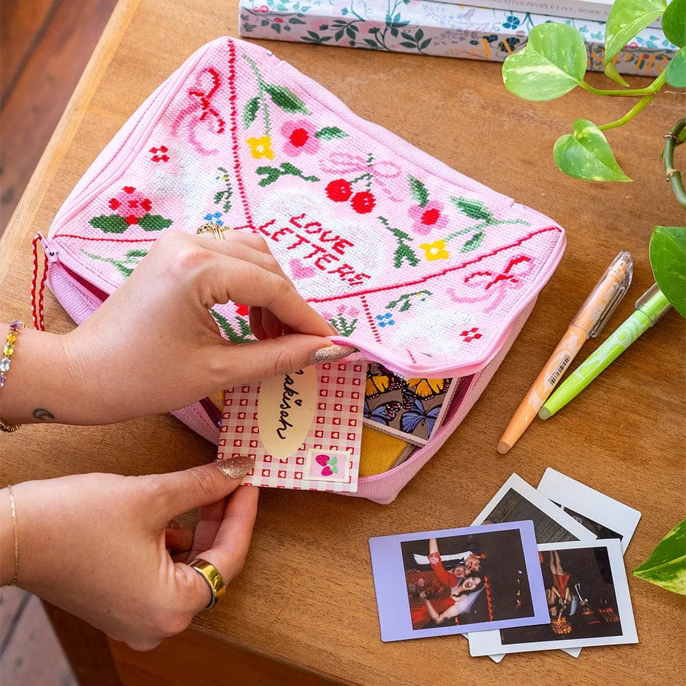 Craft Club Love Letters kit goblen borseta 23 cm incepatori
