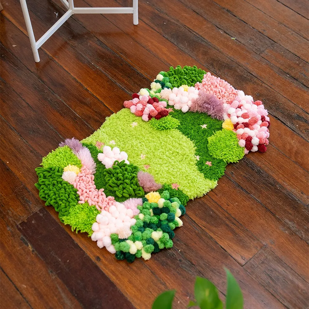 Craft Club Bubblegum Garden kit moss rug 75x45cm