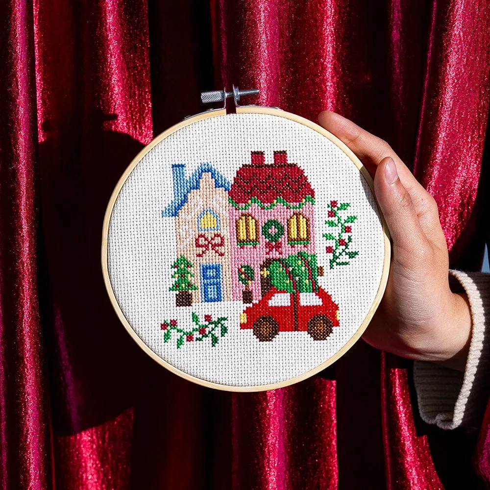 Craft Club Christmas Street kit goblen Craciun 15cm