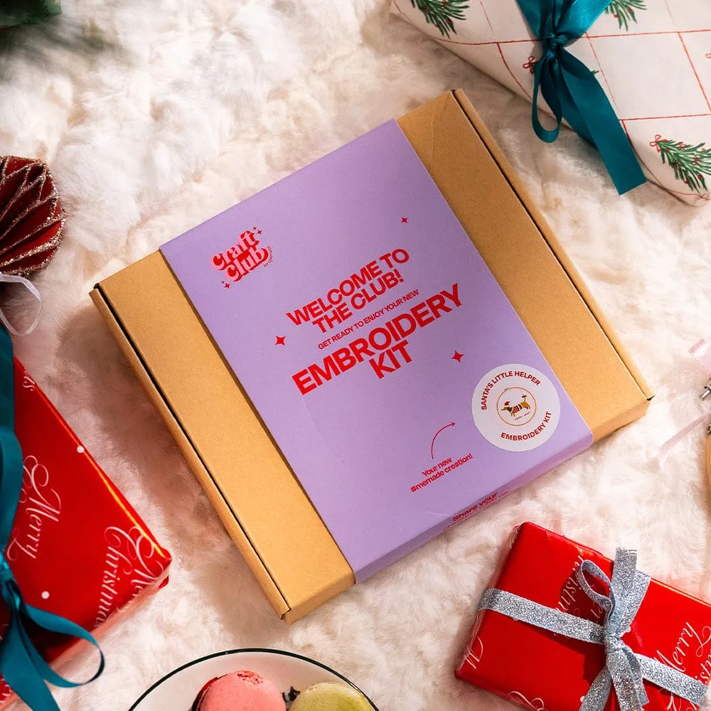 Craft Club Santa's Little Helper kit broderie Craciun