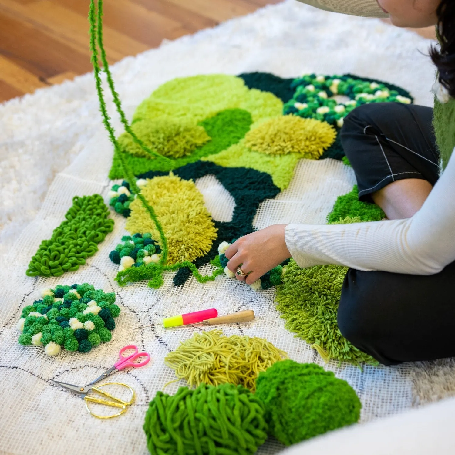 Craft Club Grassy Fields kit covor moss XXL 118x72 cm