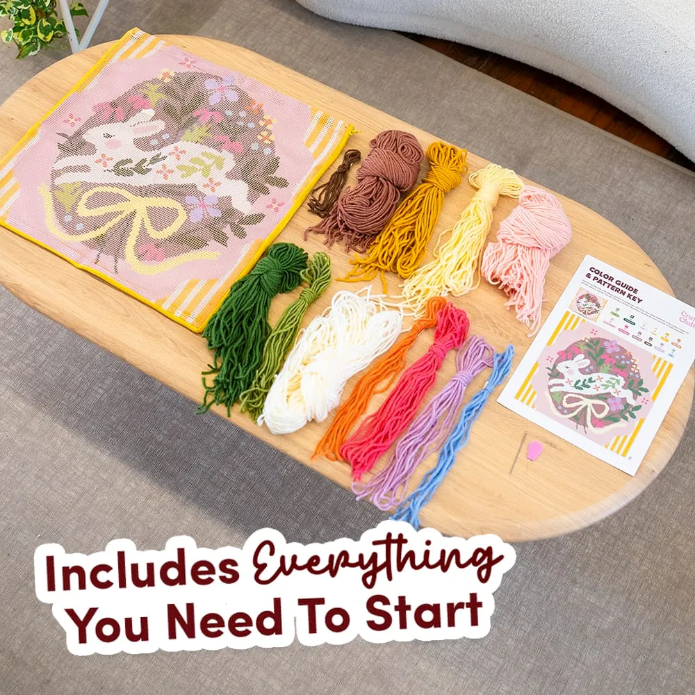 Craft Club Bounding Bunny kit goblen perna 45x45 incepatori