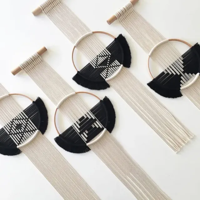 Macrame Meu Mini tapiserie macrame bumbac set 4 buc