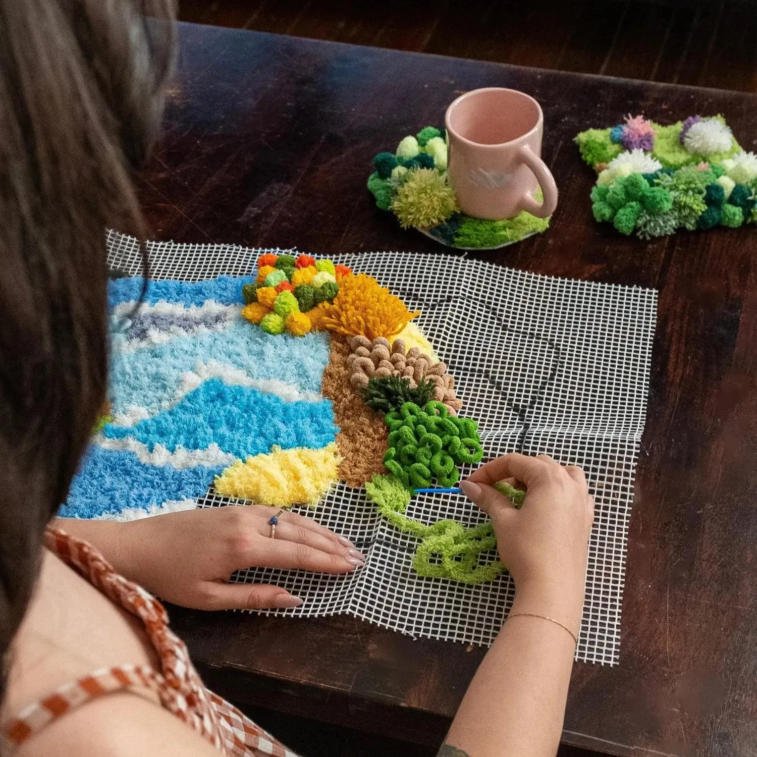 Craft Club Moss set kituri coastere si rug cu foarfeca
