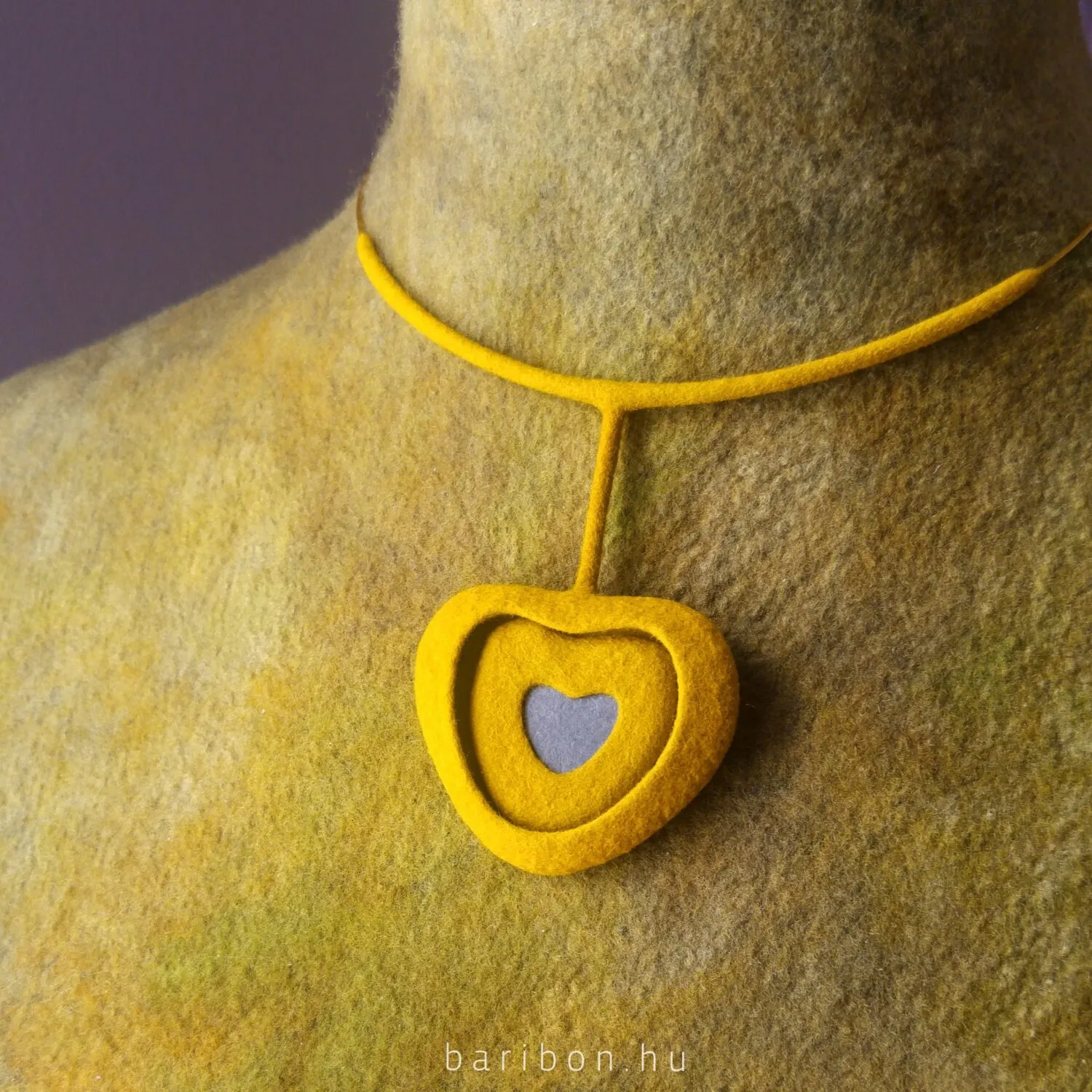 Baribon Heart colier scurt forma inima