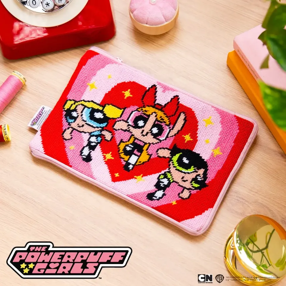 Craft Club Best Friends Forever kit pouch goblen Powerpuff