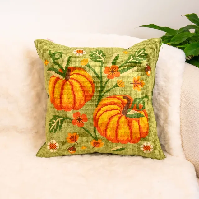 Craft Club Cottage Pumpkins kit perna tapiserie 43x43 cm