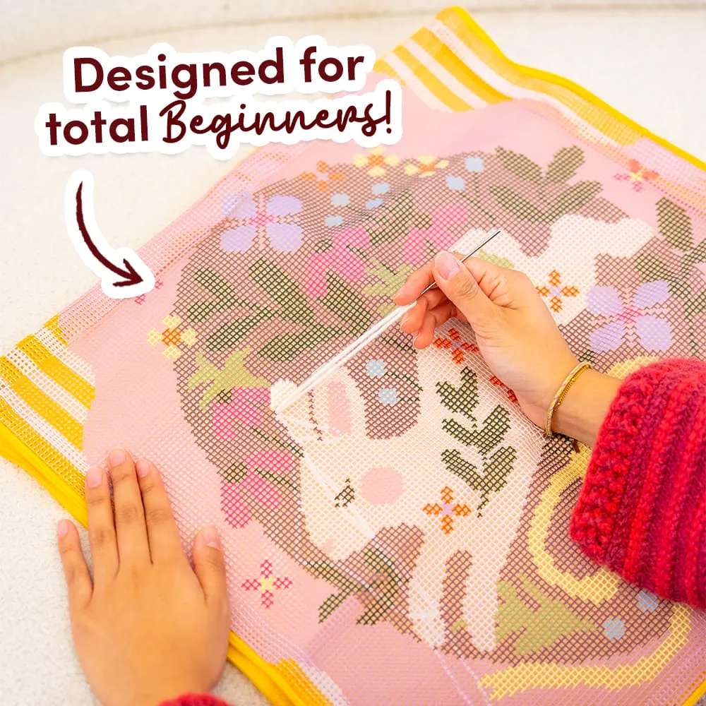 Craft Club Bounding Bunny kit goblen perna 45x45 incepatori