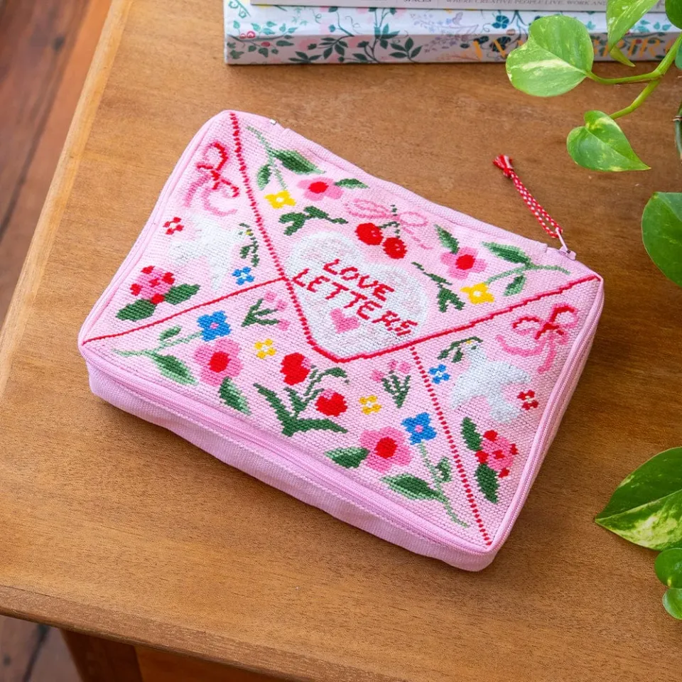 Craft Club Love Letters kit goblen borseta 23 cm incepatori