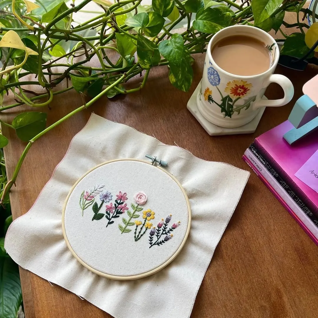 Craft Club DELUXE FLORAL SAMPLER kit broderie cu 3 modele