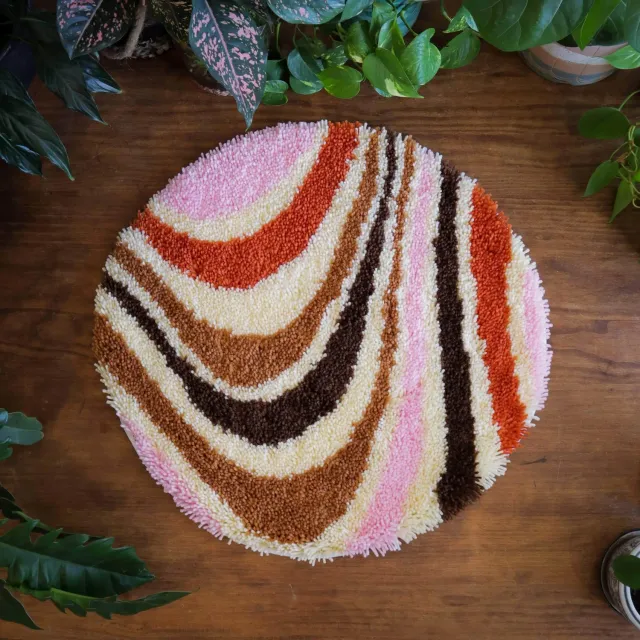 Craft Club Caramel Swirl kit covor 48x48cm retro