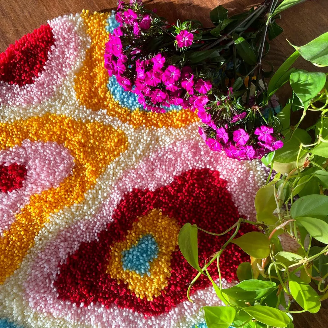 Craft Club Psychedelia kit covor 48x48cm latch hook