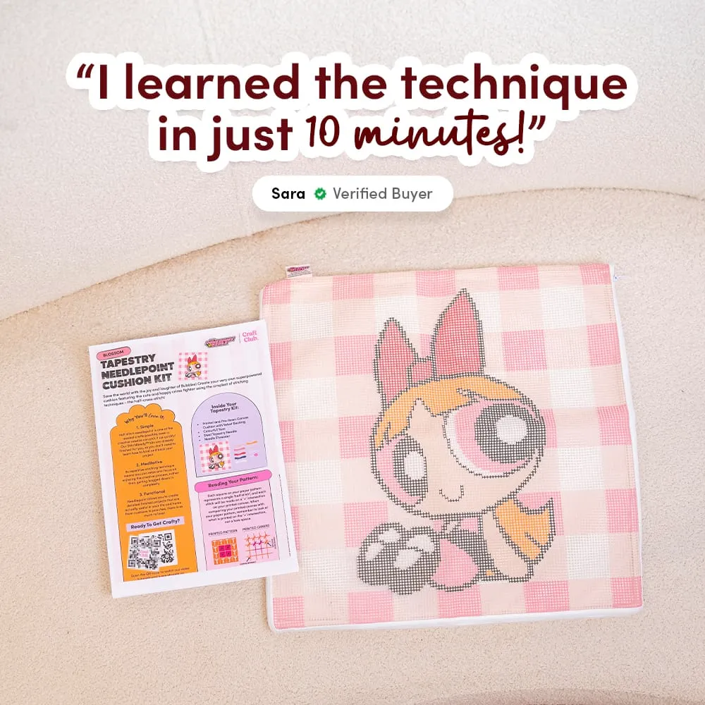 Craft Club Blossom kit perna goblen 43x43cm Powerpuff