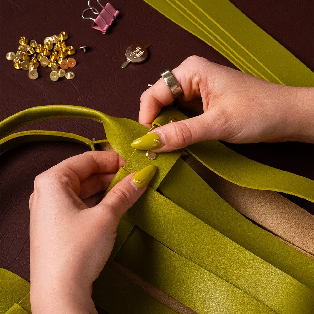 Craft Club Lima kit geanta impletita piele vegana
