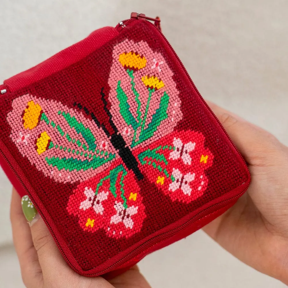Craft Club Butterfly Bloom kit goblen etui 12x12cm fluture