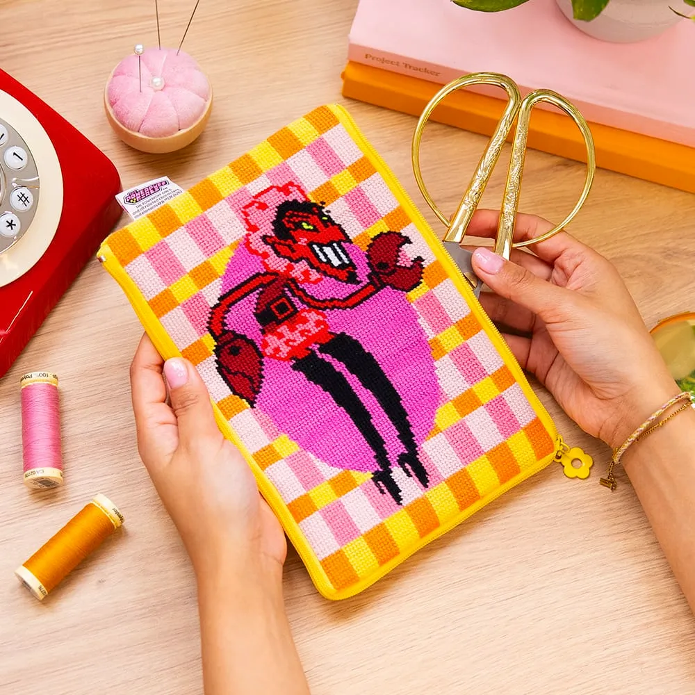Craft Club HIM Needlepoint pouch kit Powerpuff Girls 22 x 14,5 cm