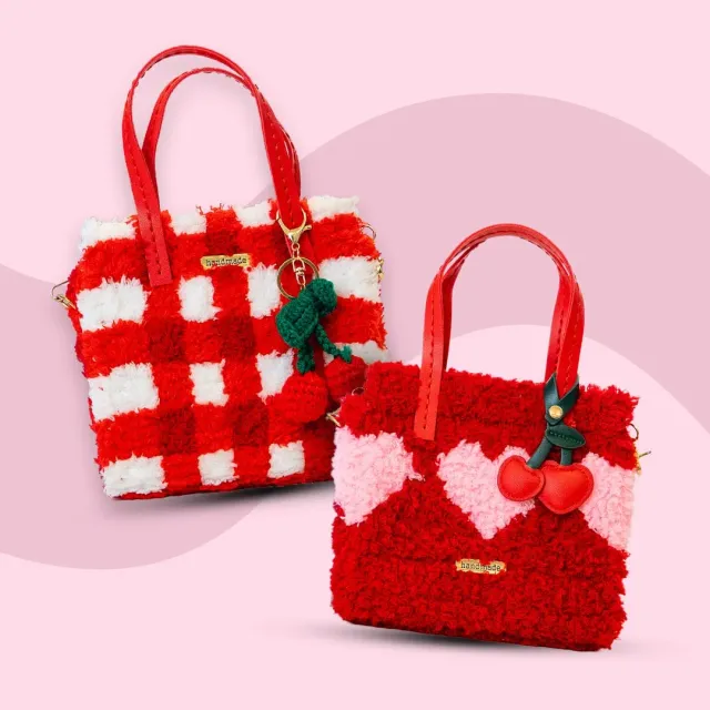 Craft Club Red Hot geantă țesută set 2 kituri