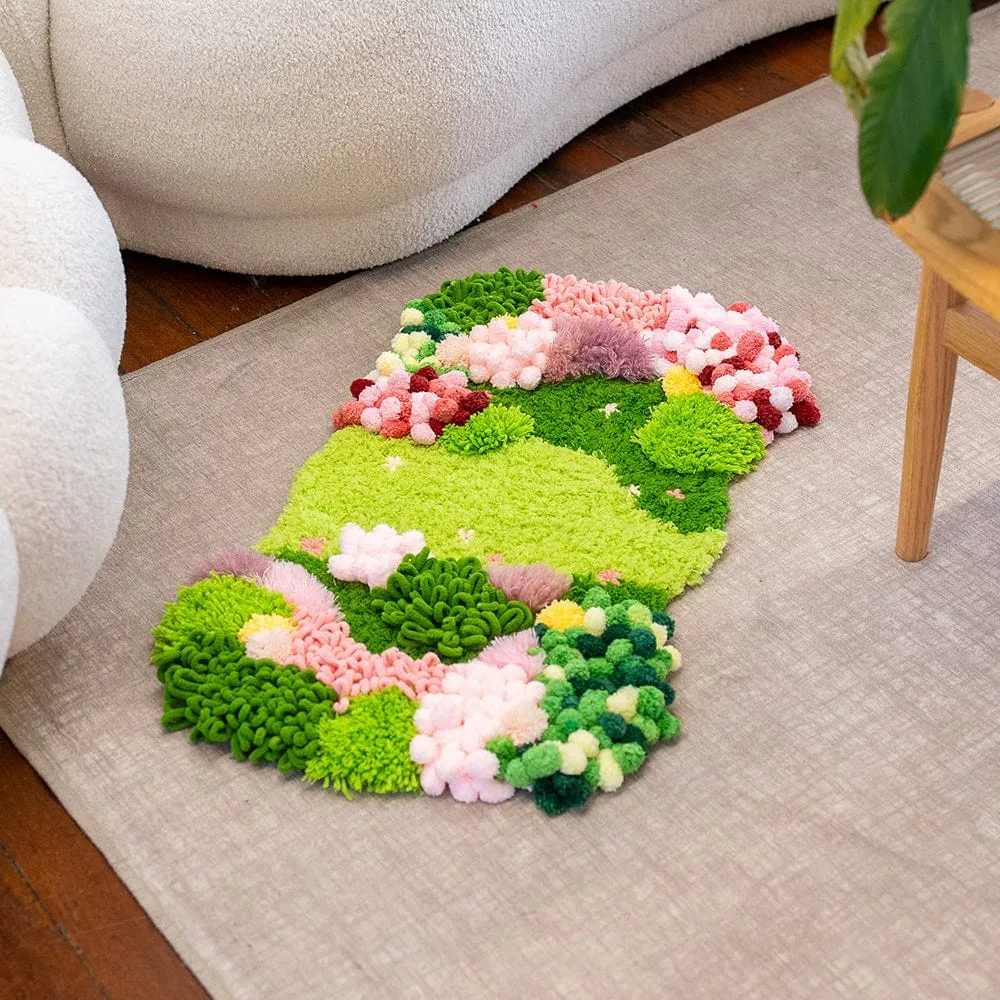 Craft Club Bubblegum Garden kit moss rug 75x45cm