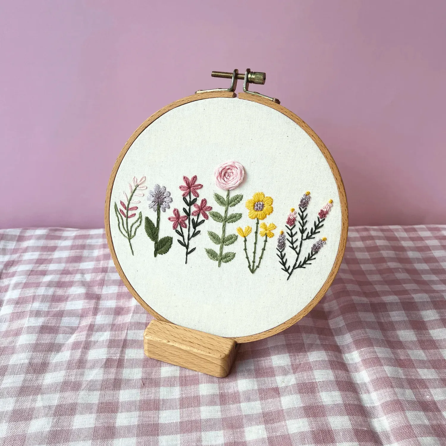 Craft Club suport lemn pentru gherghef 8x6cm