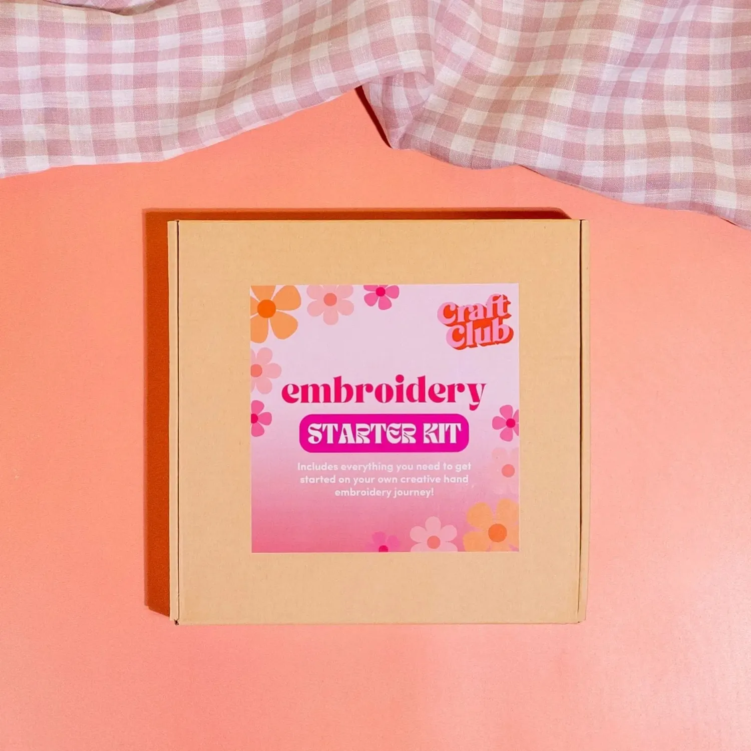 Craft Club Embroidery Starter Kit broderie 90 piese bumbac