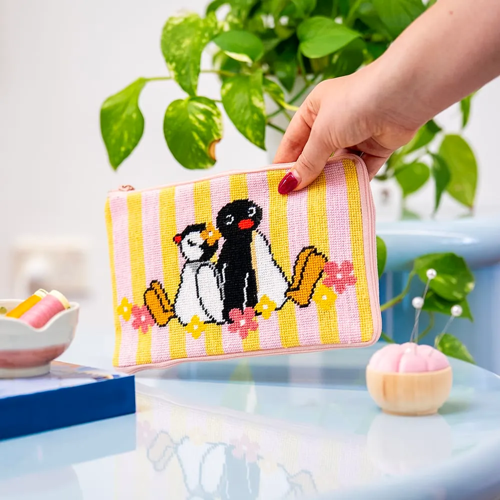 Craft Club Pingu Pinga kit borseta cusut 22x14,5 cm dungi