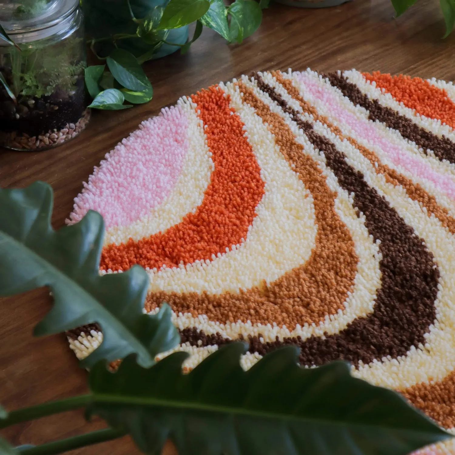 Craft Club Caramel Swirl kit covor 48x48cm retro