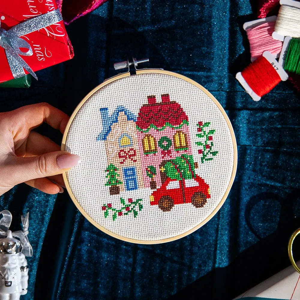 Craft Club Christmas Street kit goblen Craciun 15cm