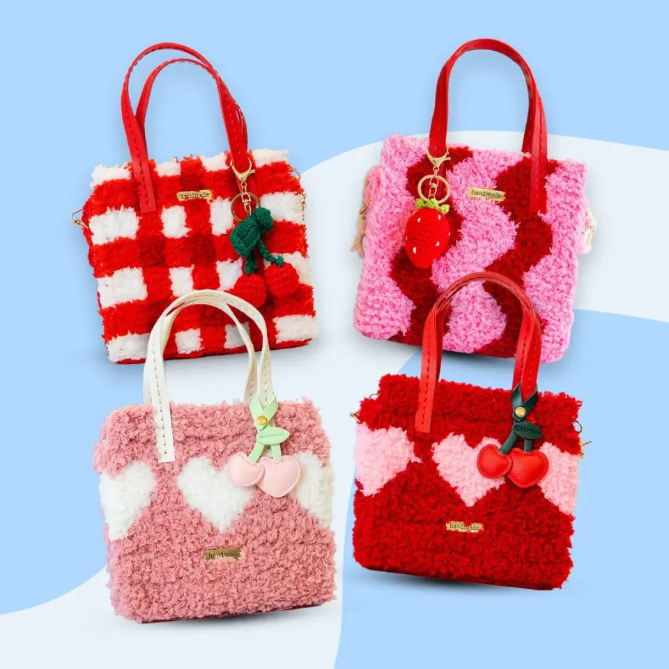 Craft Club Caught Red Handed set 4 genți țesute