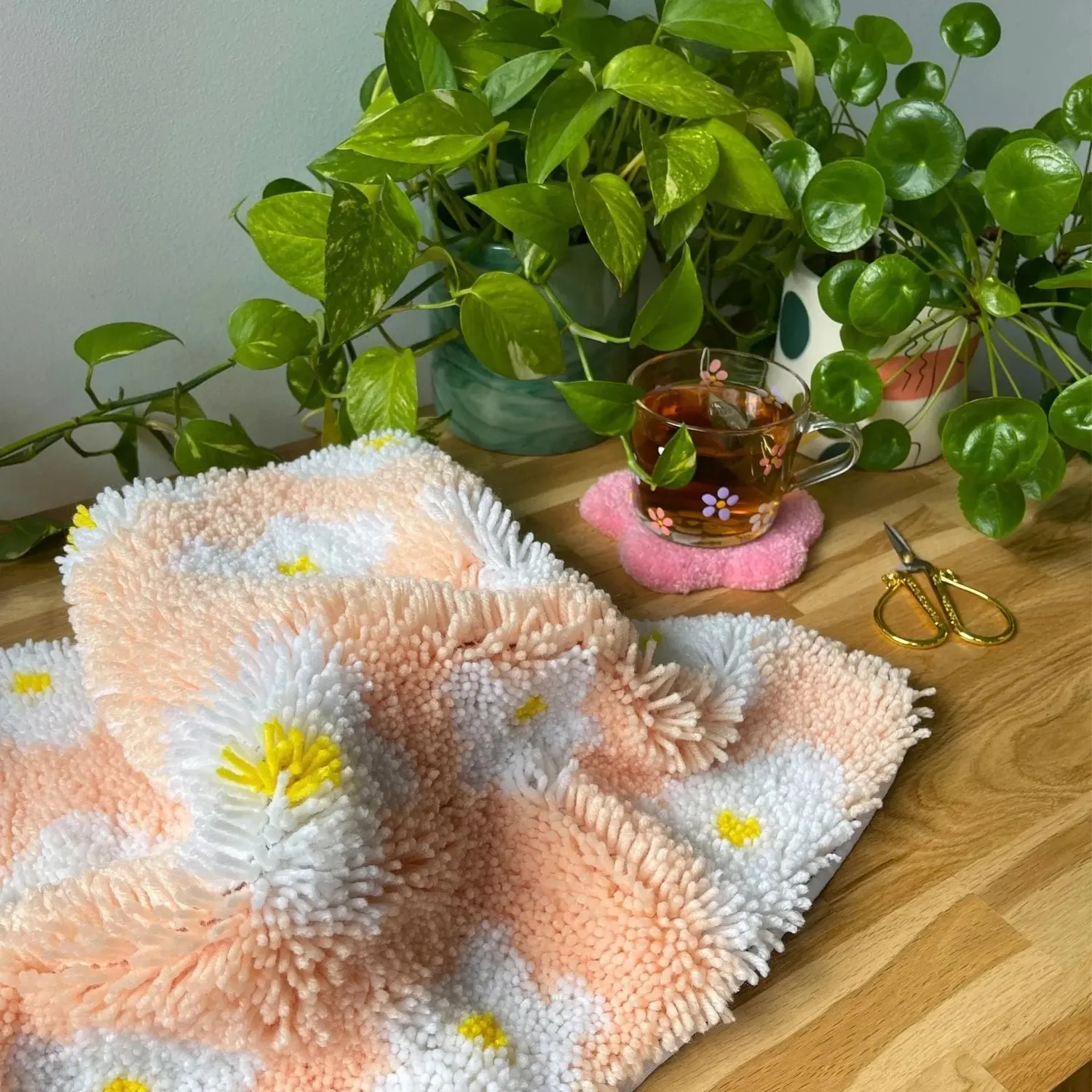 Craft Club Daisy kit covor handmade floral