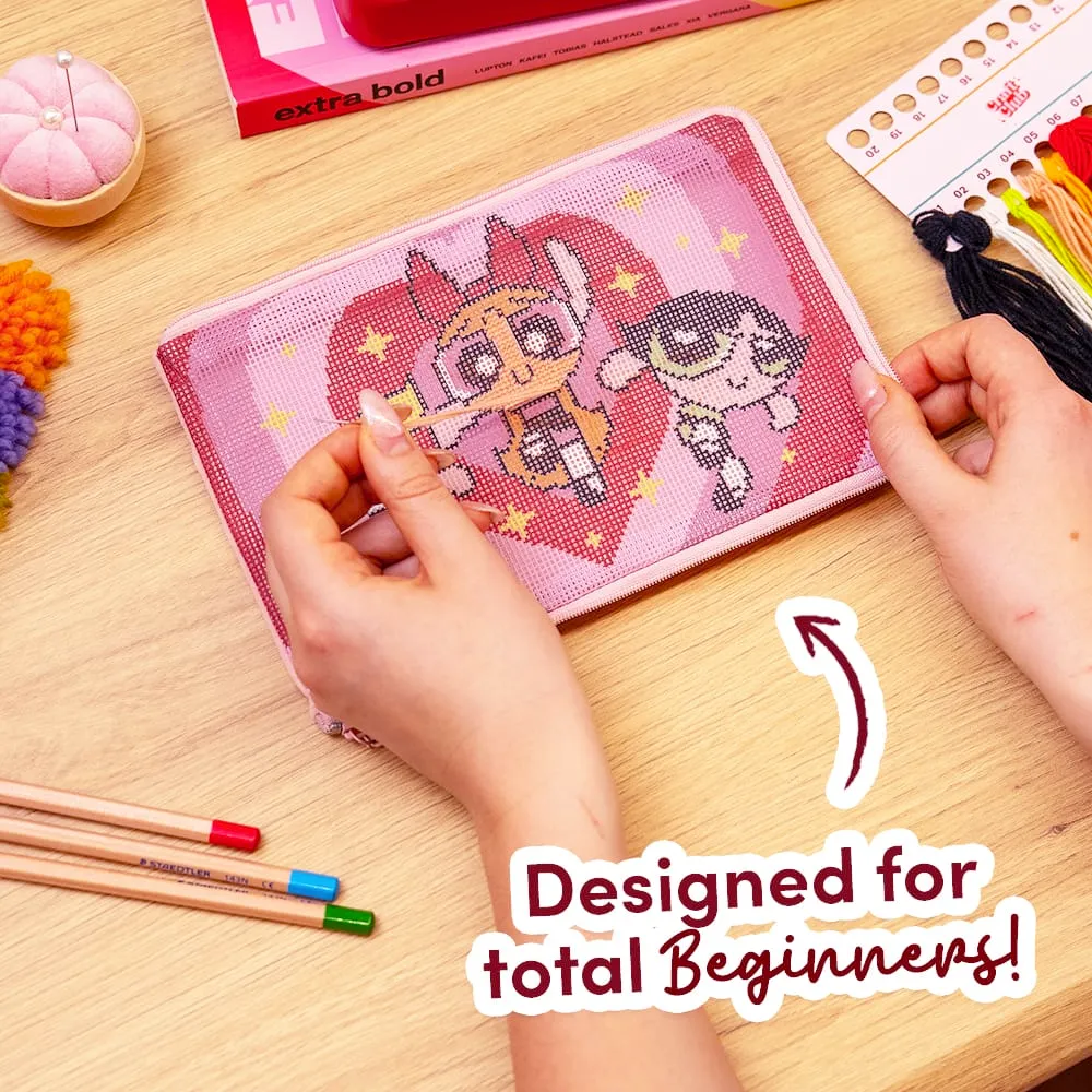 Craft Club Best Friends Forever kit pouch goblen Powerpuff