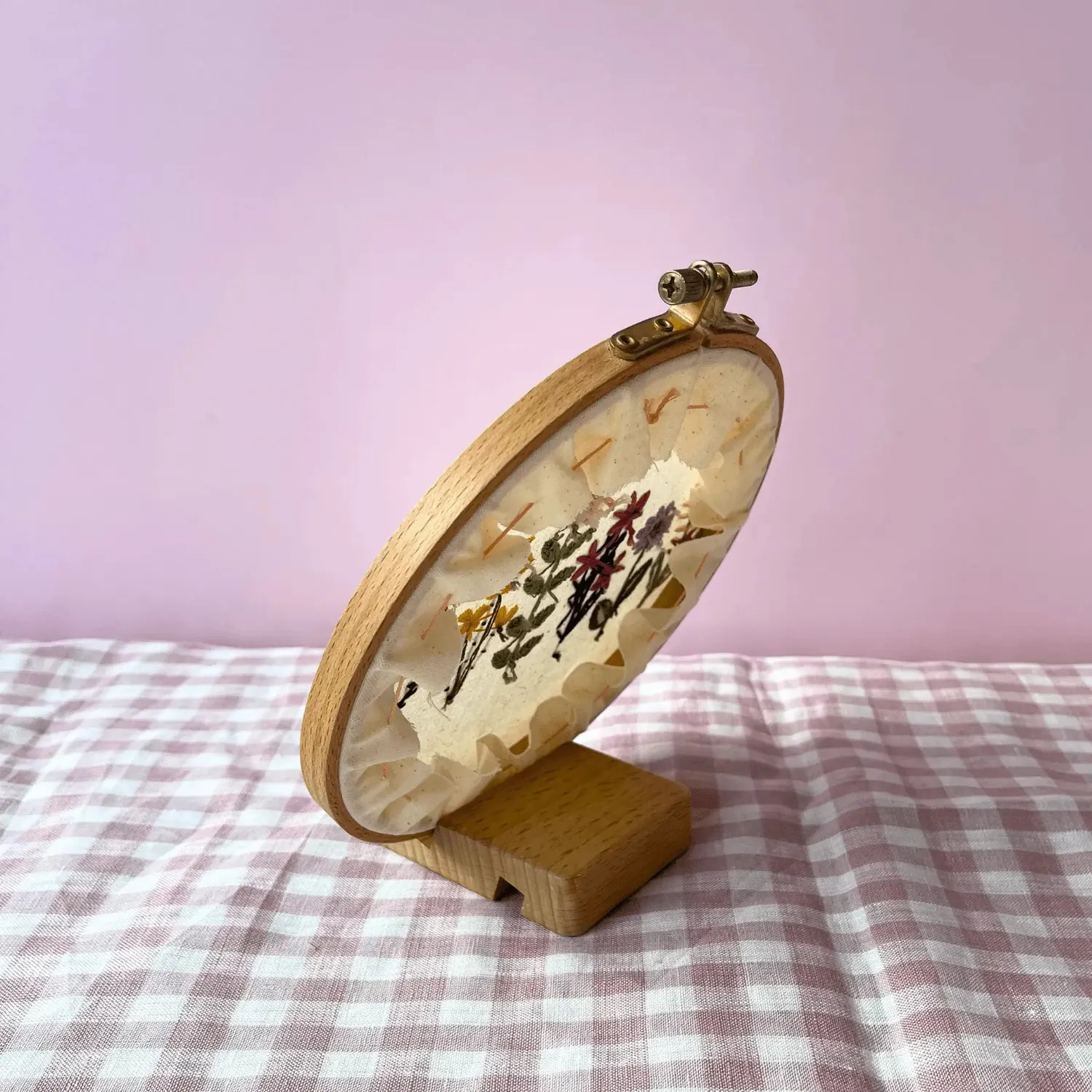 Craft Club suport lemn pentru gherghef 8x6cm