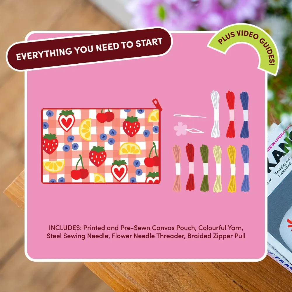 Craft Club Fruit Market kit portfard fructe 22x14,5 cm
