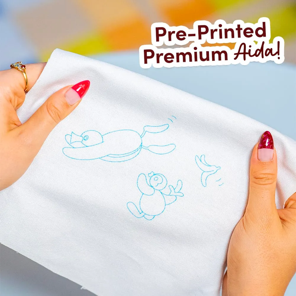 Craft Club Hoop Duo Pingu kit broderie si cusatura 2 buc