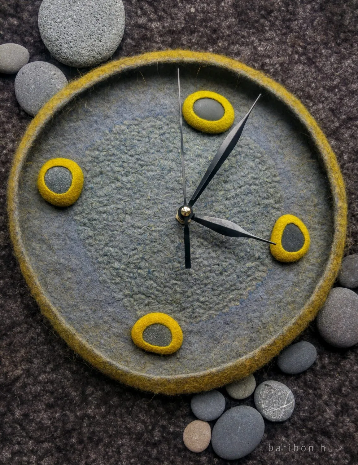 Baribon Pebble kit ceas perete pietre pasla