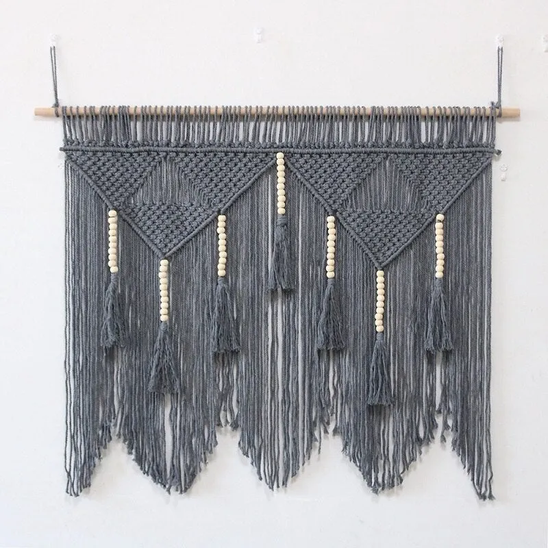 Macrame Meu macrame perete cu pompoane