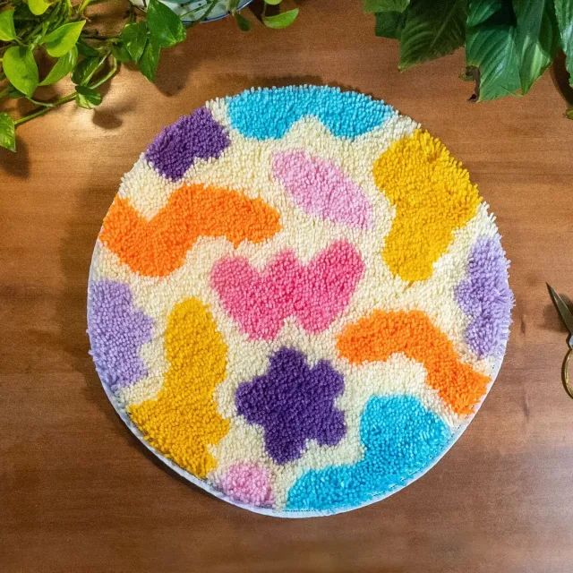 Craft Club Botanic Brights covor latch hook 48x48 cm