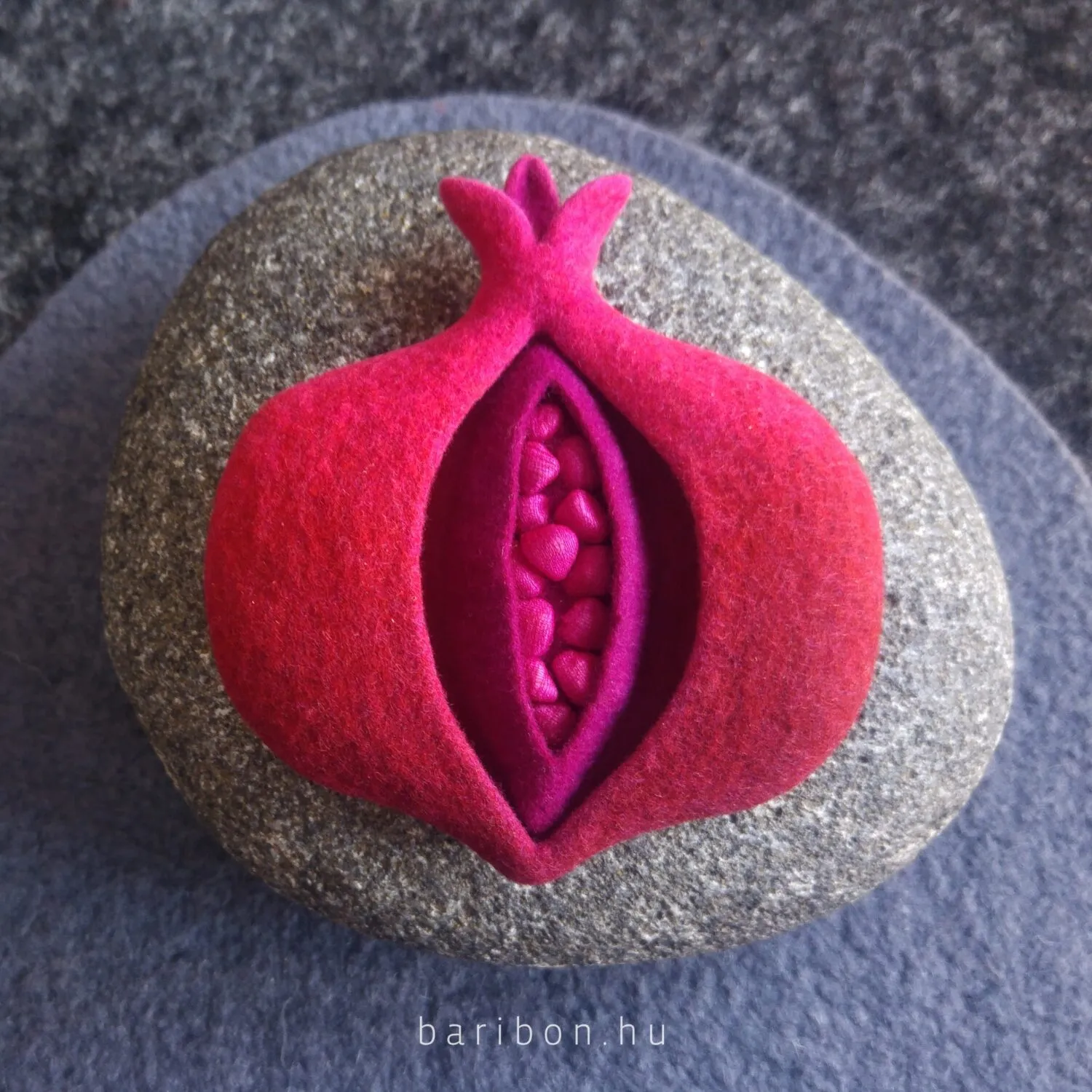 Baribon Pomegranate kit bijuterii rodie brosa colier