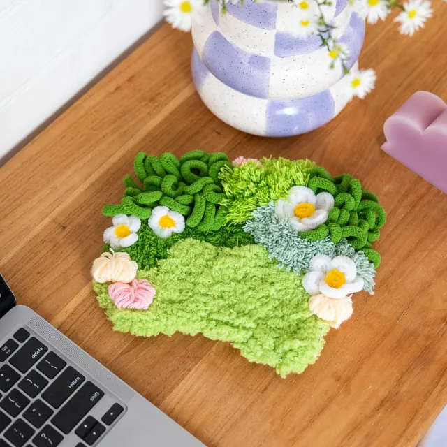 Craft Club Moss Daisy kit coaster 20x17 cm musetel
