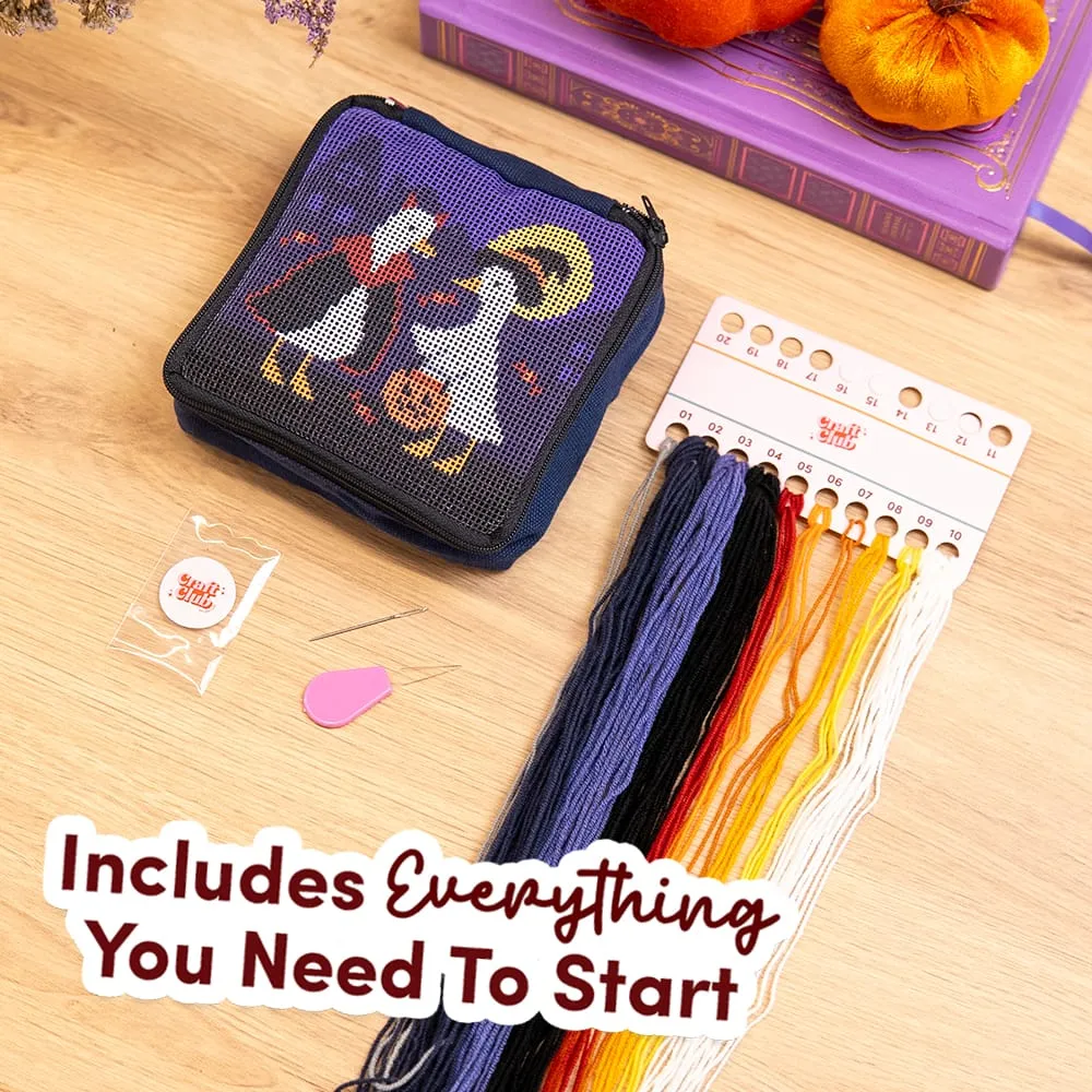 Craft Club Full Fright set broderie halloween 3 piese