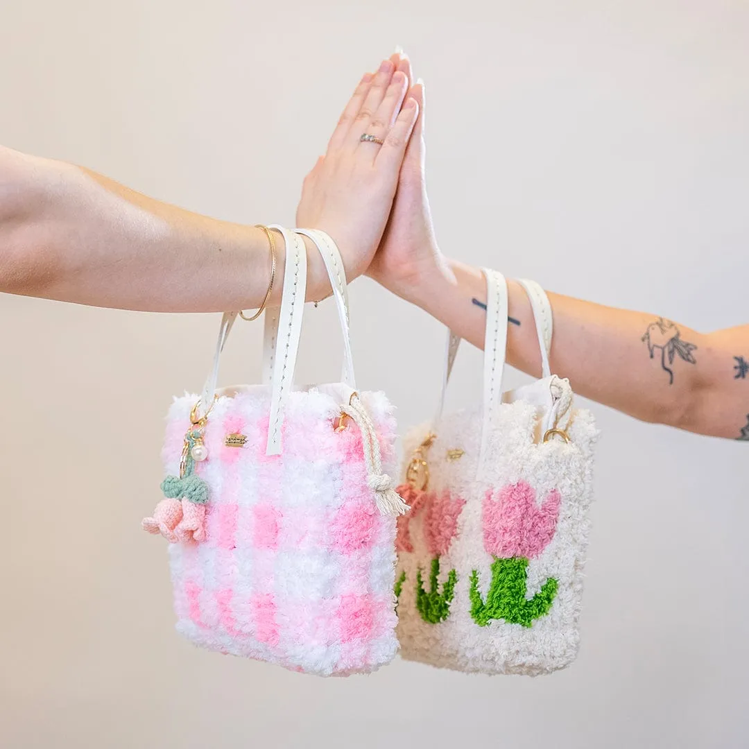 Craft Club The Pinks set geantă țesută 20x30x8 cm