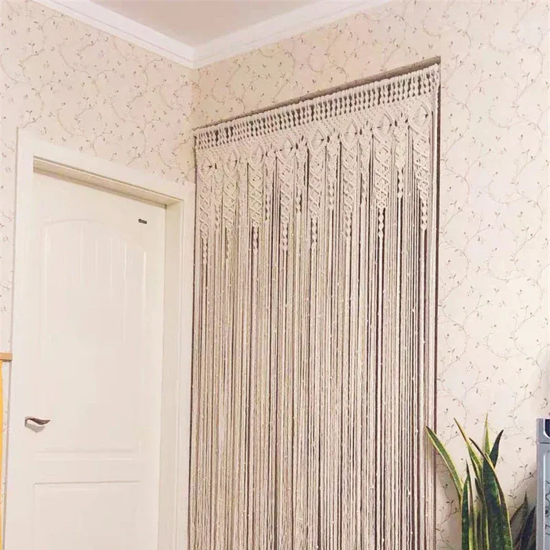 Macrame Meu perdea macrame geometrica bumbac