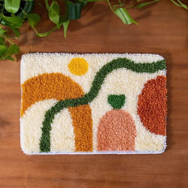 Craft Club Abstract Earth kit covor 60x40 cm pamantiu