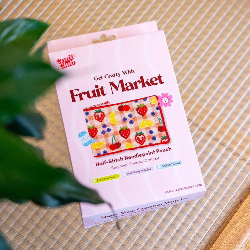 Craft Club Fruit Market kit portfard fructe 22x14,5 cm