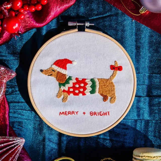 Craft Club Santa's Little Helper kit broderie Craciun