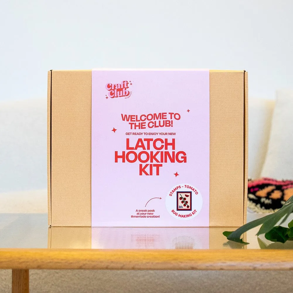 Craft Club Tomato Stamps kit covor latch hook 70x55cm