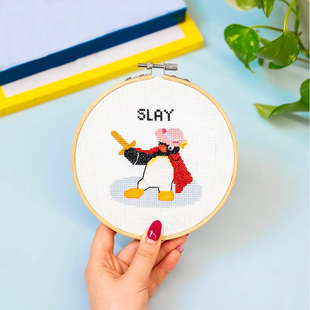 Craft Club Hoop Duo Pingu kit broderie si cusatura 2 buc